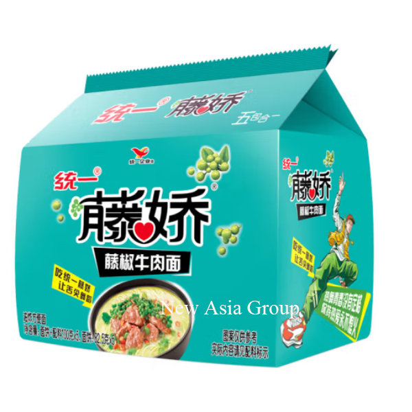 统一藤椒牛肉面100g*5