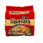 农心石锅牛肉拉面5连包120g*5 -