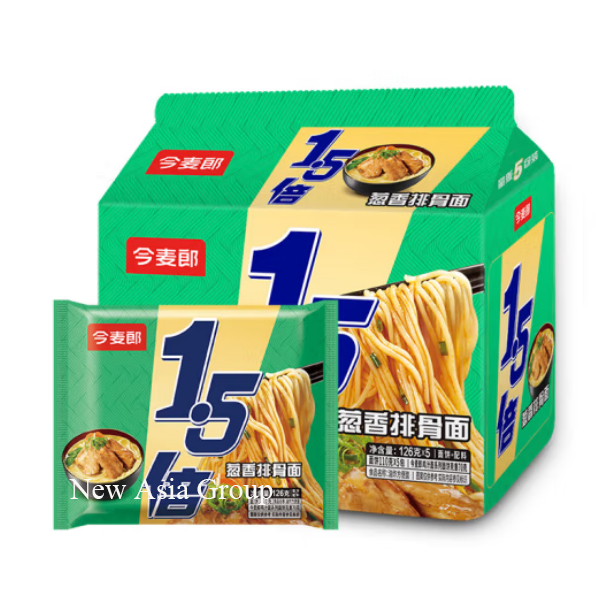 今麦郎1.5倍葱香排骨面