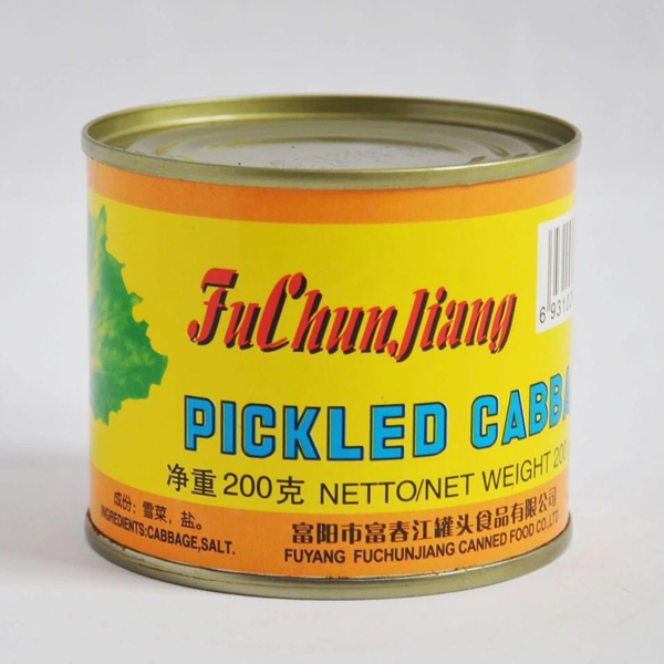 CV15 Fuchunjiang Canned Pickled Cabbage 24*200G-36months