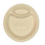 DT12 2 Compartment Plate 9inch 50pcs*20bag /ctn 50pcs*20bag /ctn -