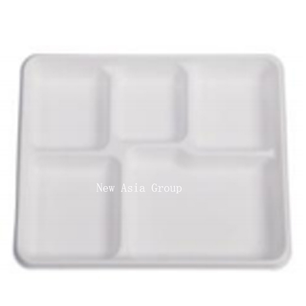 DT19 5 Compartment Tray 50pcs*20bag /ctn