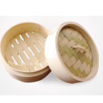 NF11 Bamboo Steamer 8&10&13&18&21&21&22&24&27CM/6&10&12Inch (2 Layers+1 Lid Per Set) -