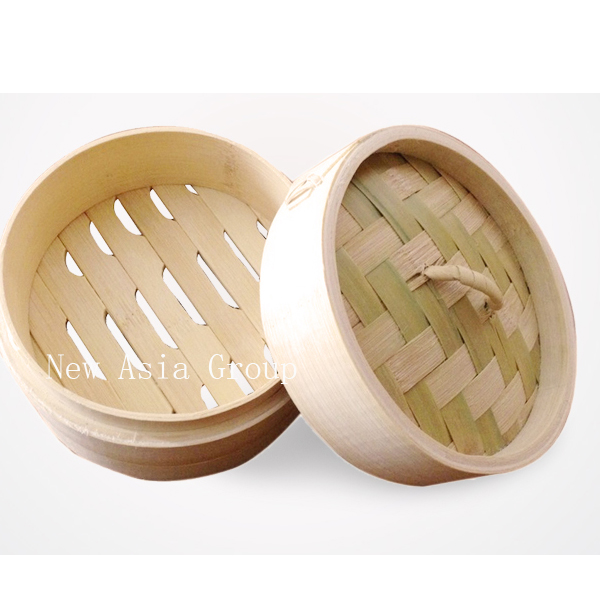 NF11 Bamboo Steamer 8&10&13&18&21&21&22&24&27CM/6&10&12Inch (2 layers+1 lid per set)